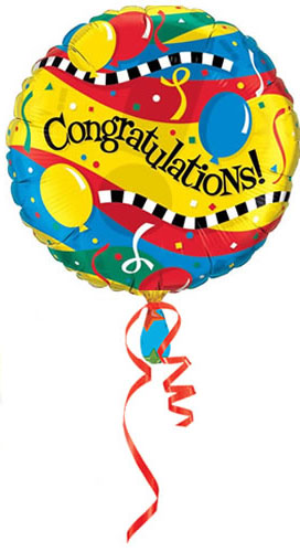 clip art balloons congratulations - photo #23